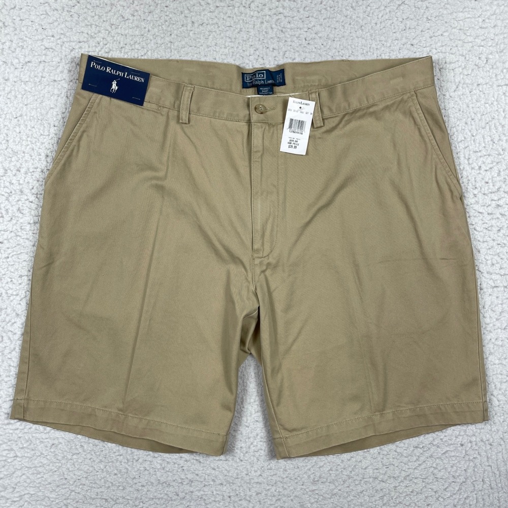 Polo Ralph Lauren Shorts Mens 40 Khaki Prospect Chino Preppy Old Money Classic